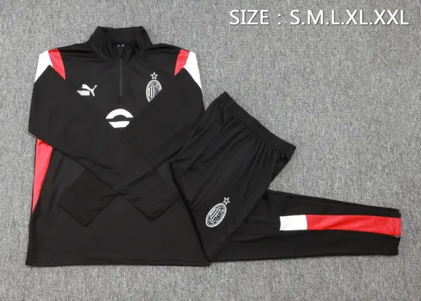 2324 half-pull AC black (white team logo)