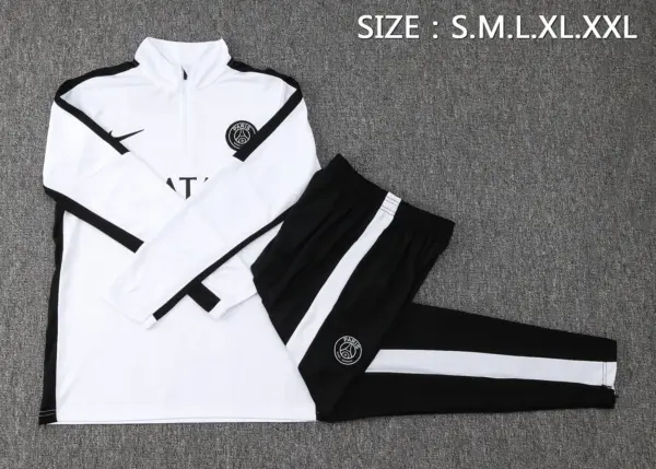 2324 half-pull Paris white (shoulder black color matching)-Paris