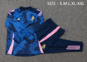 2425 Half Pull Real Madrid Sapphire Blue Inkjet (Chinese Dragon)-Real Madr