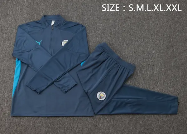 2425 Half-Ray Manchester City Gray Player Edition--Manchester City