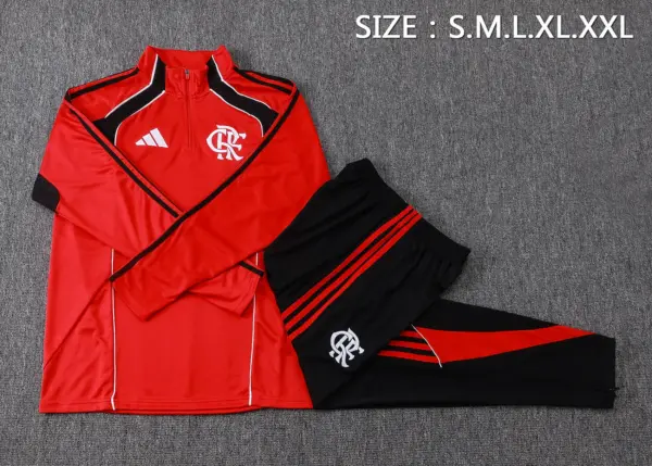 2425 half flamenco red (black color)-Flamengo