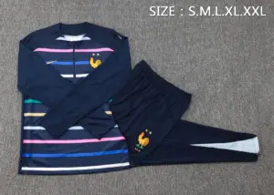 2425 half-pull French royal blue stripe-France