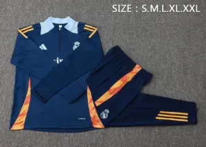 2425 half-pull Real Madrid Baolan (collar light blue)-Real Madrid