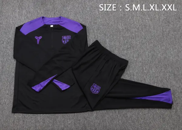 2526 Half La Barcelona black (shoulder purple)-Barcelona