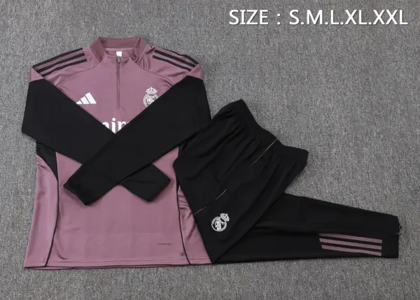 2526 Half Pull Real Madrid Gray Purple-Real Madri