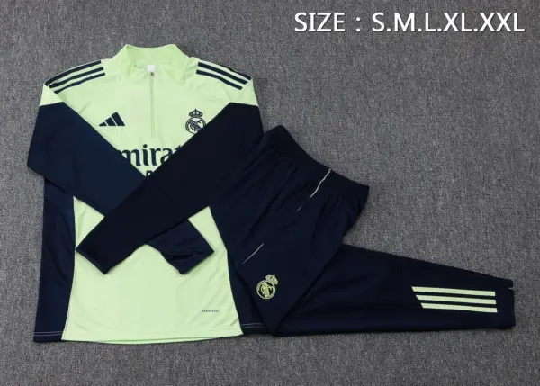 2526 Half Pull Real Madrid Light Green Version-Real Madri