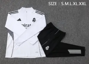 2526 Half Pull Real Madrid White-Real Madri