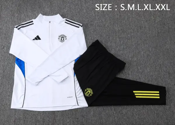 2526 half pull Manchester United white-Manchester United