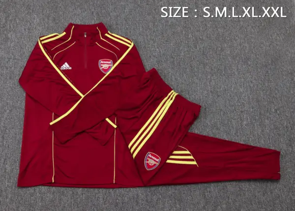 2526 half-laden Arsenal maroon retro version (yellow three sides)-Arsenal