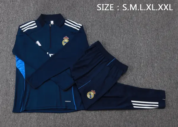 2526 half-pull Real Madrid Baolan (white three sides) Real Madri