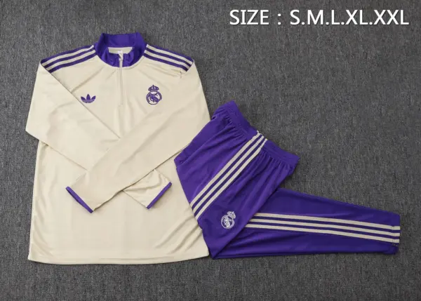 2526 half-pull Real Madrid apricot retro version-Real Madri