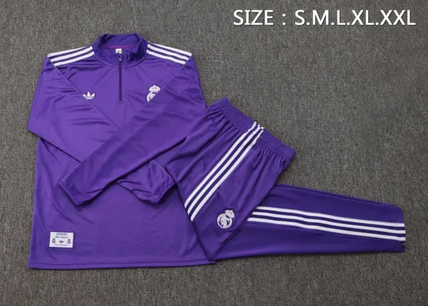 2526 half-pull Real Madrid purple retro version-Real Madri