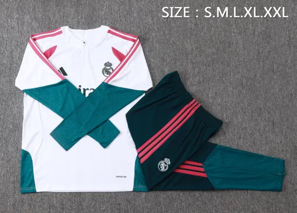 2627 Half Pull Real Madrid White (Rose Red Color)-Real Madri