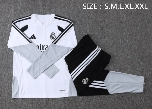 2627 Half Pull Real Madrid White-Real Madri