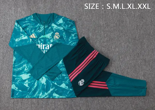 2627 half-pull Real Madrid dark green inkjet-Real Madri