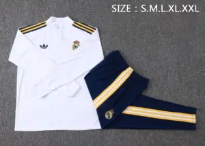 2627 half-pull Real Madrid white (yellow webbing)-Real Madri
