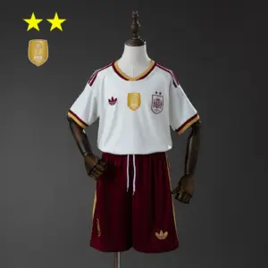 Spain 2026 Away 2-Star Champion Edition Kids Kit Jersey
