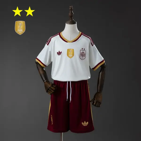 Spain 2026 Away 2-Star Champion Edition Kids Kit Jersey