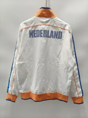 1011 Dutch retro white single-sided windbreaker