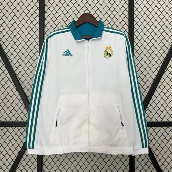 1718 Real Madrid retro double-sided silicone windbreaker