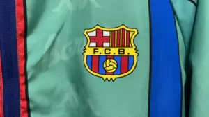 9697 Barcelona light blue double-sided embroidered windbreaker