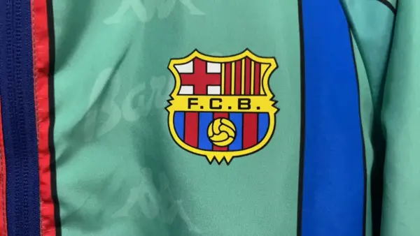 9697 Barcelona light blue double-sided embroidered windbreaker
