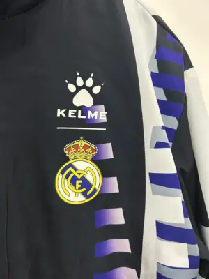9798 Real Madrid gold gray double-sided silicone windbreaker