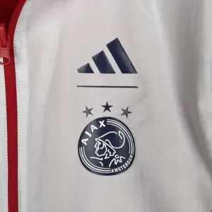 Ajax red and white silicone windbreaker