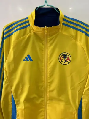 American yellow plaid double-sided silicone windbreaker