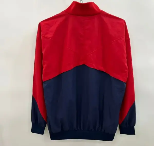 Basilan red sleeves single-sided embroidered windbreaker