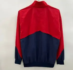 Basilan red sleeves single-sided embroidered windbreaker