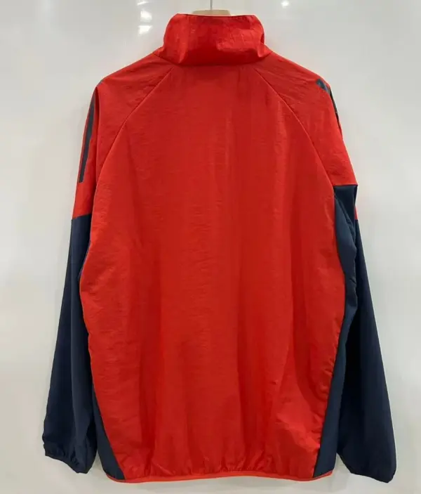 Bayern black and red single-sided embroidered windbreaker