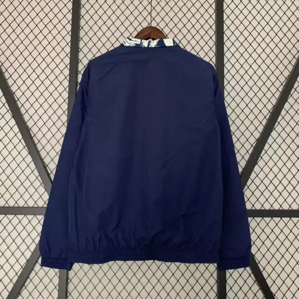Bayern sapphire blue double-sided embroidered windbreaker