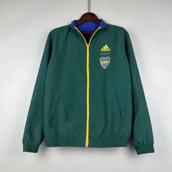 Boca blue and green double-sided silicone windbreaker