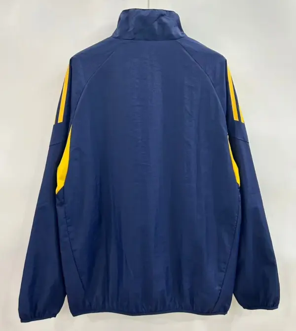 Boca sapphire blue single-sided embroidered windbreaker
