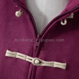 Chinese style Tang suit purple