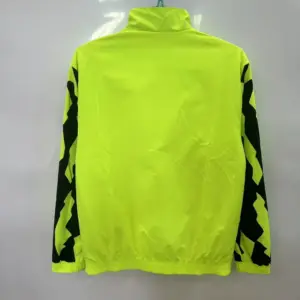 Dote fluorescent green double-sided embroidered windbreaker