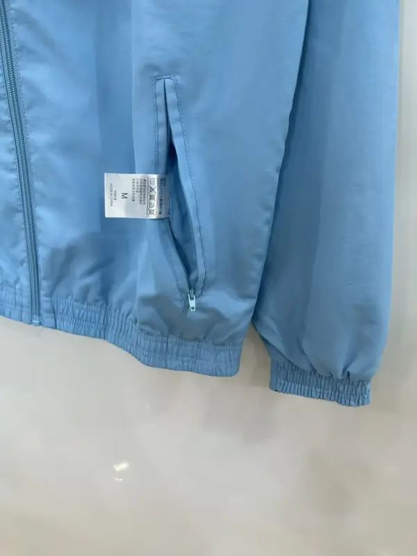 Everton blue double-sided embroidered trench coat