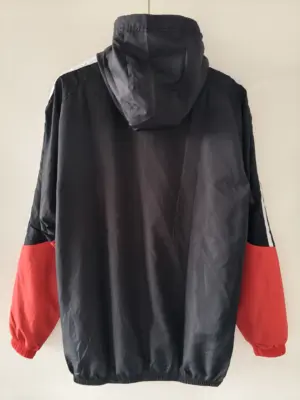 German black horn version single-sided hooded windbreaker