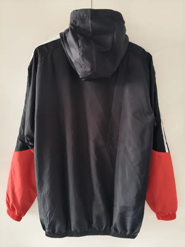 German black horn version single-sided hooded windbreaker