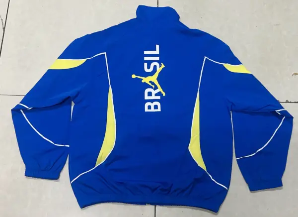 Jordan Brazilian hemmed blue single-sided windbreaker