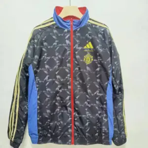 Manchester United home and guest double-sided silicone windbreaker