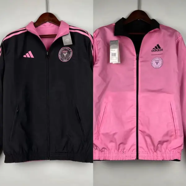 Miami black and pink double-sided silicone windbreaker
