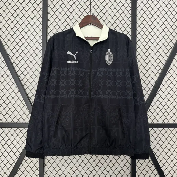New AC black and beige double-sided silicone windbreaker
