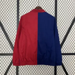 New Barcelona red and blue pad printed double-sided silicone windbreaker