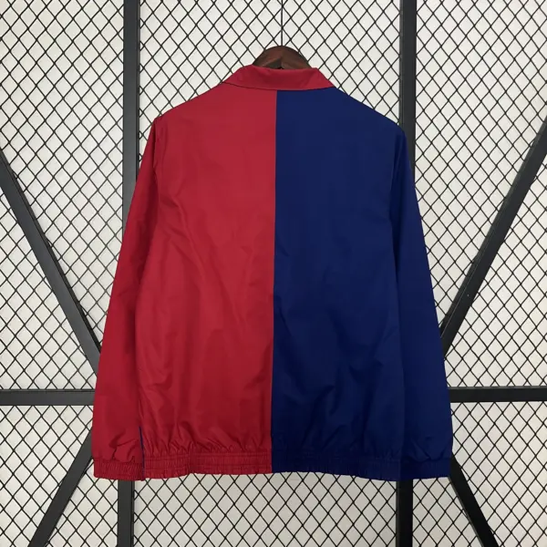 New Barcelona red and blue pad printed double-sided silicone windbreaker