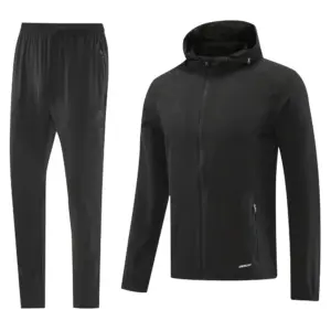 2025 Adidas Black Half Zipper Jacket+Long Pants