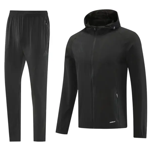 2025 Adidas Black Half Zipper Jacket+Long Pants