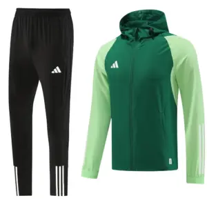 2025 Adidas Green Half Zipper Jacket+Long Pants