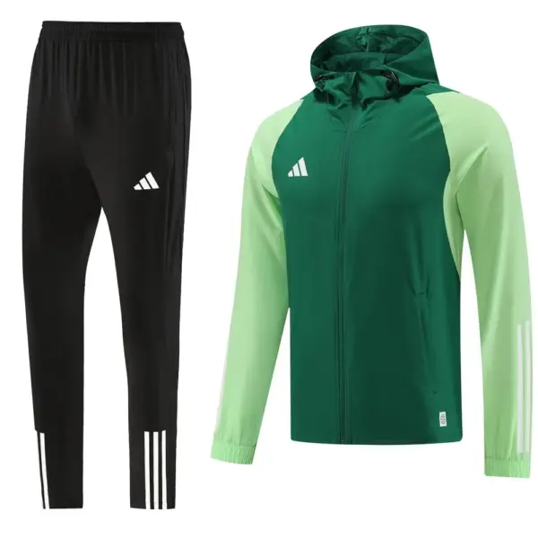 2025 Adidas Green Half Zipper Jacket+Long Pants